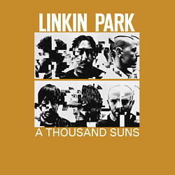 Свитшот хлопковый мужской LINKIN PARK A THOUSAND SUNS, цвет: горчичный — фото 2