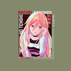 Свитшот хлопковый мужской Ангел кровопролития Satsuriku no Tenshi, Рэйчел Га, цвет: авокадо — фото 2