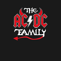 Свитшот хлопковый мужской AC DC РОК ГРУППА, цвет: черный — фото 2