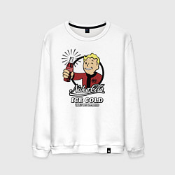 Свитшот хлопковый мужской Fallout Nuka Cola Vault Boy Approved, цвет: белый