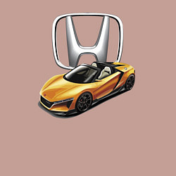 Свитшот хлопковый мужской Honda Concept Motorsport, цвет: пыльно-розовый — фото 2