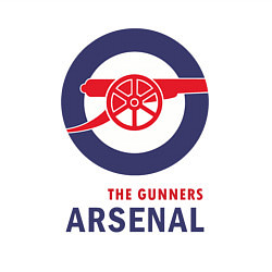 Свитшот хлопковый мужской Arsenal The Gunners, цвет: белый — фото 2