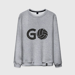 Свитшот хлопковый мужской Go Volleyball, цвет: меланж