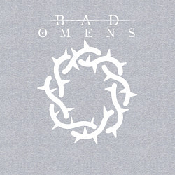Свитшот хлопковый мужской Bad Omens logo, цвет: меланж — фото 2