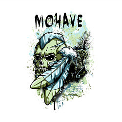 Свитшот хлопковый мужской Череп с ирокезом, цвет: белый — фото 2