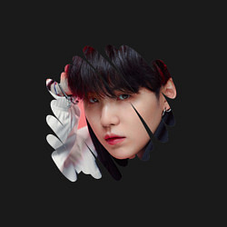 Свитшот хлопковый мужской Agust D SUGA BTS, цвет: черный — фото 2