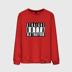 Свитшот хлопковый мужской Manchester United Straight outta Old Trafford, цвет: красный