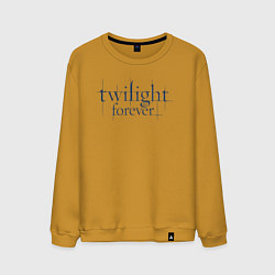 Свитшот хлопковый мужской Logo Twilight, цвет: горчичный