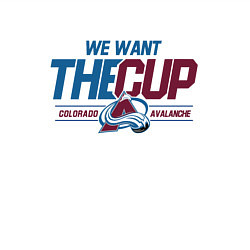 Свитшот хлопковый мужской Colorado Avalanche we want the cup Колорадо Эвелан, цвет: белый — фото 2