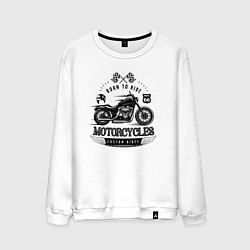 Мужской свитшот Motorcycle Born to ride