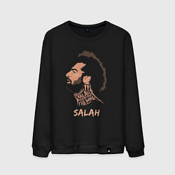 Свитшот хлопковый мужской Мохаммед Салах, Mohamed Salah, цвет: черный