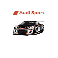 Свитшот хлопковый мужской Audi Motorsport Racing team, цвет: белый — фото 2