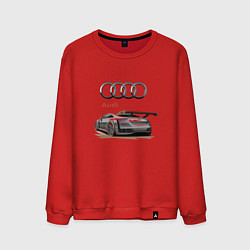 Свитшот хлопковый мужской Audi Racing team, цвет: красный