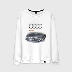 Свитшот хлопковый мужской Audi Concept, цвет: белый