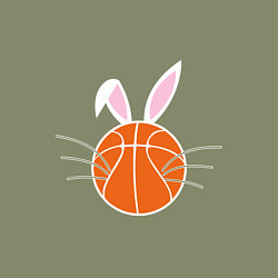 Свитшот хлопковый мужской Basketball Bunny, цвет: авокадо — фото 2