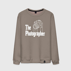 Свитшот хлопковый мужской The Photographer, цвет: утренний латте