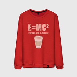Свитшот хлопковый мужской EMC2 КОФЕ, цвет: красный
