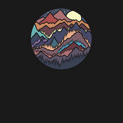 Свитшот хлопковый мужской Горный Восход, цвет: черный — фото 2