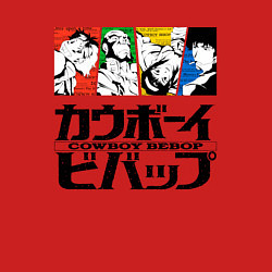 Свитшот хлопковый мужской Ковбойский Бибоп Cowboy Bebop, цвет: красный — фото 2