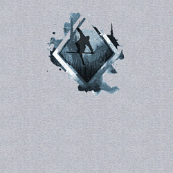 Свитшот хлопковый мужской Горные Лыжи, цвет: меланж — фото 2