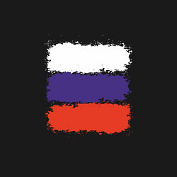 Свитшот хлопковый мужской Россия - Триколор, цвет: черный — фото 2