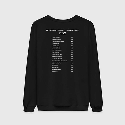Мужской свитшот RHCP - Unlimited Love 2022 / Черный – фото 2
