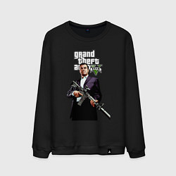 Свитшот хлопковый мужской GTA 5 Mafia, цвет: черный