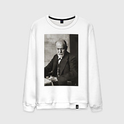 Свитшот хлопковый мужской Casual freud, цвет: белый