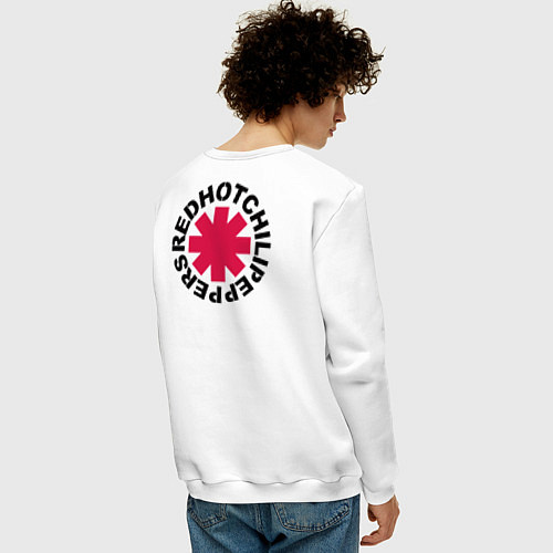Мужской свитшот RHCP faces / Белый – фото 4
