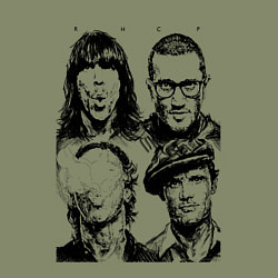 Свитшот хлопковый мужской RHCP faces, цвет: авокадо — фото 2