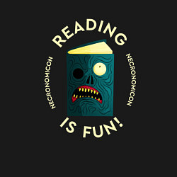 Свитшот хлопковый мужской Reading is fun!, цвет: черный — фото 2