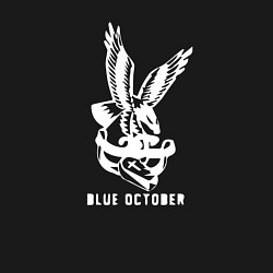Свитшот хлопковый мужской Blue october alternative, цвет: черный — фото 2