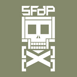 Свитшот хлопковый мужской 5FDP AfterLife logo, цвет: авокадо — фото 2