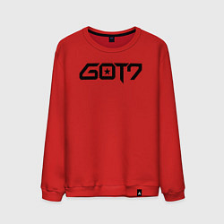 Свитшот хлопковый мужской Got7 bambam, цвет: красный