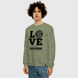 Свитшот хлопковый мужской Bayern Love Классика, цвет: авокадо — фото 2