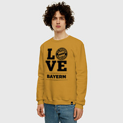 Свитшот хлопковый мужской Bayern Love Классика, цвет: горчичный — фото 2