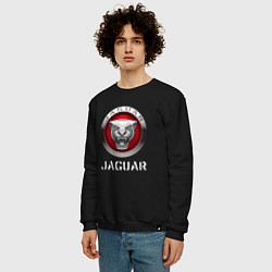 Свитшот хлопковый мужской JAGUAR Jaguar, цвет: черный — фото 2