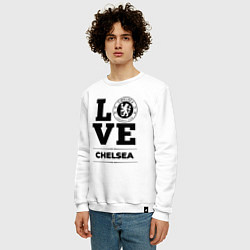 Свитшот хлопковый мужской Chelsea Love Классика, цвет: белый — фото 2