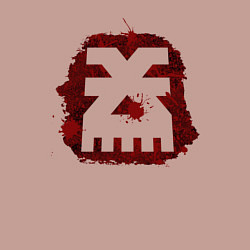 Свитшот хлопковый мужской Знак Кхорна пятно, цвет: пыльно-розовый — фото 2