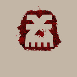 Свитшот хлопковый мужской Знак Кхорна пятно, цвет: миндальный — фото 2