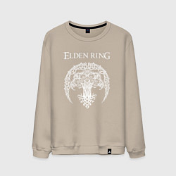Свитшот хлопковый мужской ДРЕВО ELDEN RING, цвет: миндальный