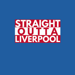 Свитшот хлопковый мужской Straight Outta Liverpool, цвет: синий — фото 2