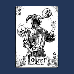 Свитшот хлопковый мужской Joker Skull Card, цвет: тёмно-синий — фото 2