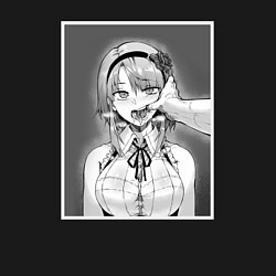 Свитшот хлопковый мужской Ахегао ahegao, цвет: черный — фото 2