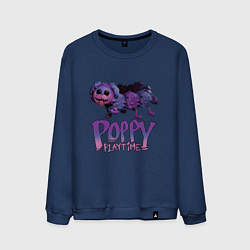 Свитшот хлопковый мужской POPPY PLAYTIME PJ Pug-a-Pillar, цвет: тёмно-синий
