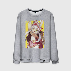 Свитшот хлопковый мужской Nanachi made in abyss, цвет: меланж