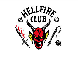 Свитшот хлопковый мужской Hellfire Club Stranger Things 4, цвет: белый — фото 2