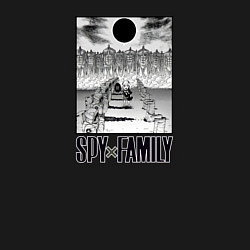Свитшот хлопковый мужской Кроссовер Анечка Форгер из Spy x Family и Титаны, цвет: черный — фото 2