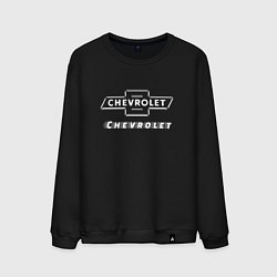 Свитшот хлопковый мужской CHEVROLET Chevrolet, цвет: черный