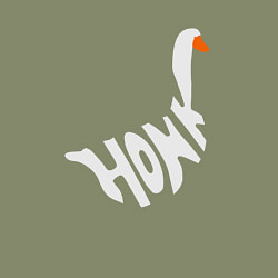 Свитшот хлопковый мужской Honk White Гусь Белый, цвет: авокадо — фото 2